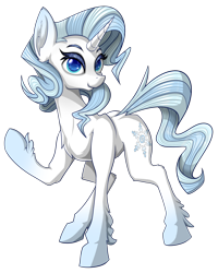 Size: 1154x1445 | Tagged: safe, artist:calena, imported from derpibooru, oc, oc only, oc:frosty sharp, pony, unicorn, derpibooru community collaboration, 2021 community collab, cute, not rarity, simple background, solo, transparent background