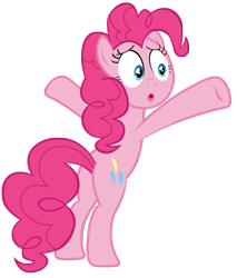 Size: 7000x8200 | Tagged: safe, artist:tardifice, imported from derpibooru, pinkie pie, earth pony, pony, daring done?, :o, absurd resolution, balloonbutt, bipedal, butt, open mouth, plot, simple background, solo, transparent background, vector