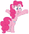 Size: 7000x8200 | Tagged: safe, artist:tardifice, imported from derpibooru, pinkie pie, earth pony, pony, daring done?, :o, absurd resolution, balloonbutt, bipedal, butt, open mouth, plot, simple background, solo, transparent background, vector