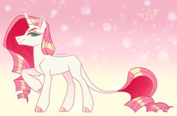 Size: 900x592 | Tagged: safe, artist:sadelinav, imported from derpibooru, oc, oc only, pony, unicorn, female, magical lesbian spawn, mare, offspring, parent:fluttershy, parent:rarity, parents:flarity, solo