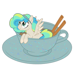 Size: 1700x1700 | Tagged: safe, artist:katelynleeann42, imported from derpibooru, oc, oc only, oc:sour patch, pegasus, pony, cup, cup of pony, female, mare, micro, simple background, solo, transparent background