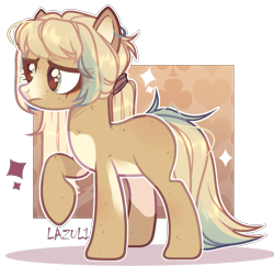 Size: 1460x1414 | Tagged: safe, artist:lazuli, artist:mint-light, imported from derpibooru, oc, oc only, earth pony, pony, base used, earth pony oc, signature, simple background, solo, transparent background, worried