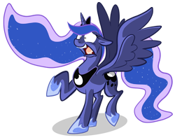 Size: 1280x1025 | Tagged: safe, artist:secoh2000, imported from derpibooru, princess luna, lol, scared