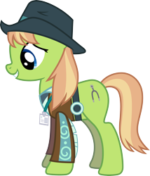 Size: 4000x4680 | Tagged: safe, artist:jeatz-axl, imported from derpibooru, yuma spurs, earth pony, pony, absurd resolution, appleloosa resident, clothes, female, hat, jacket, mare, simple background, solo, transparent background, vector