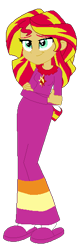 Size: 177x544 | Tagged: safe, alternate version, artist:cartoonmasterv3, imported from derpibooru, sunset shimmer, human, equestria girls, rainbow rocks, alternate design, alternate universe, clothes, humanized, long dress, long skirt, nightgown, pajamas, skirt, solo