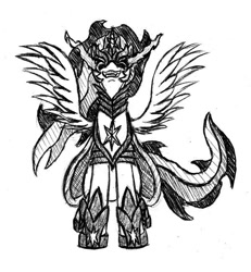 Size: 600x648 | Tagged: safe, artist:geminishadows, imported from derpibooru, twilight sparkle, alicorn, pony, armor, bevor, boots, cape, chestplate, clothes, corrupted, corrupted twilight sparkle, criniere, croupiere, crown, cuirass, dark, dark equestria, dark magic, dark queen, dark twilight, dark twilight sparkle, dark world, darklight, darklight sparkle, empress twilight, empress twilight sparkle, evil twilight, fauld, female, gorget, greaves, helmet, horn, jewelry, magic, pauldron, peytral, plackart, possessed, possession, possessive, queen twilight, queen twilight sparkle, regalia, robe, shoes, simple background, solo, sombra empire, sombra eyes, sombra's cape, sombra's robe, traditional art, twilight is anakin, twilight sparkle (alicorn), tyrant sparkle, wavy hair, white background