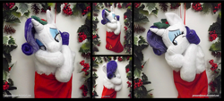 Size: 3870x1754 | Tagged: safe, artist:peruserofpieces, imported from derpibooru, rarity, pony, unicorn, bedroom eyes, christmas, christmas stocking, cute, female, flirting, flirty, garland, holiday, holly, leaning, looking at you, mare, peruserofpieces is trying to murder us, raribetes, smiling, smiling at you, solo