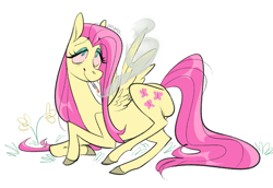 Size: 935x644 | Tagged: safe, artist:jovishark, imported from derpibooru, fluttershy, pony, bloodshot eyes, drugs, flutterhigh, high, joint, marijuana, smoking, stoned