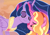 Size: 1102x768 | Tagged: safe, artist:star-gaze-pony, imported from derpibooru, luster dawn, twilight sparkle, alicorn, pony, the last problem, eyeshadow, makeup, older, older twilight, princess twilight 2.0, purple eyeshadow, twilight sparkle (alicorn)