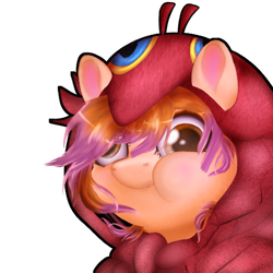 Size: 512x512 | Tagged: safe, artist:mythos art, imported from derpibooru, oc, oc only, oc:clarity heart, blaziken, earth pony, clothes, commission, derp, digital art, emoji, emote, emotes, hoodie, male, pokémon, puffy cheeks, simple background, smiley face, solo, stallion, transparent background