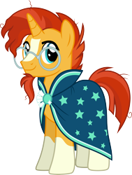 Size: 4545x6000 | Tagged: safe, alternate version, artist:chainchomp2, imported from derpibooru, sunburst, pony, unicorn, the crystalling, absurd resolution, clothes, cute, glasses, male, robe, simple background, solo, stallion, sunburst's cloak, sunburst's glasses, sunburst's robe, transparent background, vector