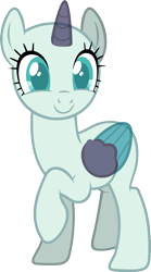 Size: 979x1761 | Tagged: safe, artist:pegasski, imported from derpibooru, oc, oc only, alicorn, pony, the mane attraction, alicorn oc, bald, base, horn, raised hoof, simple background, solo, transparent background, two toned wings, wings