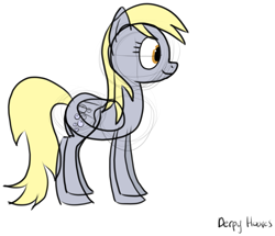 Size: 1183x1017 | Tagged: safe, artist:byteslice, imported from derpibooru, derpy hooves, pegasus, colored sketch, female, folded wings, mare, simple background, white background, wings