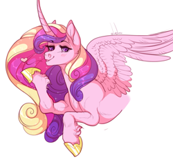 Size: 640x594 | Tagged: safe, artist:snowberry, imported from derpibooru, princess cadance, alicorn, pony, solo