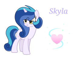 Size: 1400x1052 | Tagged: safe, artist:stellamoonshine, artist:stellamoonshineyt, imported from derpibooru, princess skyla, pony, alternate design, offspring, parent:princess cadance, parent:shining armor, parents:shiningcadance, simple background, solo, transparent background