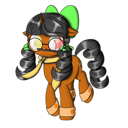 Size: 1792x1792 | Tagged: safe, artist:neige de printdemps, derpibooru exclusive, imported from derpibooru, oc, oc only, oc:neige de printdemps, pony, unicorn, derpibooru community collaboration, 2021 community collab, clothes, female, glasses, horn, pencil, scarf, simple background, solo, transparent background, unicorn oc