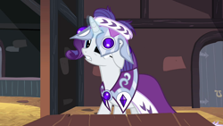 Size: 1920x1080 | Tagged: safe, imported from derpibooru, screencap, princess platinum, rarity, pony, unicorn, hearth's warming eve (episode), clothes, crown, dress, female, jewelry, mare, regalia, wardrobe misuse