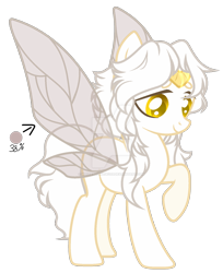 Size: 1280x1571 | Tagged: safe, artist:whiteplumage233, imported from derpibooru, oc, oc only, fairy, fairy pony, original species, pony, fairy wings, female, simple background, solo, transparent background, wings