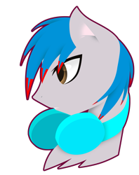 Size: 2179x2752 | Tagged: safe, artist:riariirii2, imported from derpibooru, oc, oc only, oc:the living tombstone, earth pony, pony, bust, earth pony oc, headphones, simple background, solo, transparent background