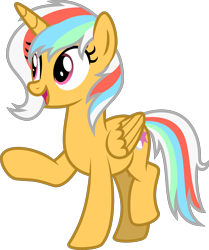 Size: 4000x4788 | Tagged: safe, artist:melisareb, imported from derpibooru, oc, oc only, oc:mercury sparkle, alicorn, pony, derpibooru community collaboration, 2021 community collab, absurd resolution, female, mare, raised hoof, simple background, solo, transparent background, vector