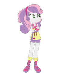 Size: 448x500 | Tagged: safe, artist:choisky13, imported from derpibooru, sweetie belle, equestria girls, martial arts kids, martial arts kids outfits