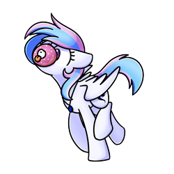 Size: 1240x1240 | Tagged: safe, artist:sugar morning, imported from derpibooru, oc, oc only, oc:starburn, pegasus, pony, donut, donutsnootle, female, food, jewelry, mare, mlem, necklace, silly, simple background, solo, tongue out, transparent background