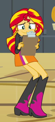 Size: 185x411 | Tagged: safe, imported from derpibooru, screencap, sunset shimmer, equestria girls, equestria girls (movie), boots, cropped, cute, high heel boots, rubber boots, shimmerbetes, shoes, solo