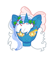 Size: 1280x1448 | Tagged: safe, artist:delicate-adopts, imported from derpibooru, oc, oc only, oc:fleurbelle, alicorn, pony, alicorn oc, bow, female, hair bow, holly, horn, mare, simple background, solo, transparent background, wings, yellow eyes