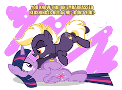 Size: 6000x4469 | Tagged: safe, artist:estories, imported from derpibooru, twilight sparkle, oc, oc:wildheart, alicorn, earth pony, scrunchy face, simple background, transparent background, twilight sparkle (alicorn)