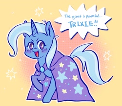 Size: 2048x1788 | Tagged: safe, artist:alexbeeza, imported from derpibooru, trixie, pony, unicorn, blushing, cute, diatrixes, female, great and powerful, mare, open mouth, solo