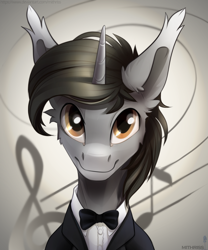Size: 2500x3000 | Tagged: safe, artist:mithriss, imported from derpibooru, oc, oc only, oc:darius, pony, unicorn, bust, solo