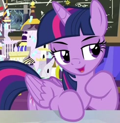 Size: 682x697 | Tagged: safe, imported from derpibooru, screencap, twilight sparkle, alicorn, pony, season 9, sparkle's seven, spoiler:s09, adorasexy, beautiful, beautisexy, bedroom eyes, cropped, cute, female, folded wings, lidded eyes, mare, open mouth, open smile, seductive, seductive look, seductive pose, sexy, smiling, smug, smuglight sparkle, solo, twilight sparkle (alicorn), wings