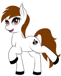 Size: 864x1080 | Tagged: safe, artist:meisteraryanne, artist:sgt.acey, derpibooru exclusive, imported from derpibooru, oc, oc only, oc:acey, oc:blood ace, earth pony, pony, derpibooru community collaboration, 2021 community collab, female, simple background, solo, transparent background