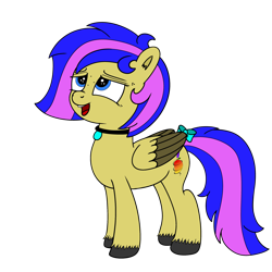 Size: 4096x4096 | Tagged: safe, artist:mangoswirl13, imported from derpibooru, oc, oc only, oc:mangoswirl, pony, derpibooru community collaboration, 2021 community collab, ahegao, bowtie, collar, colored wings, colored wingtips, female, open mouth, simple background, solo, tongue out, transparent background, wings