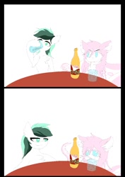 Size: 723x1024 | Tagged: safe, artist:linasnake, derpibooru exclusive, imported from derpibooru, oc, oc:dreamer skies, lamia, original species, pegasus, pony, snake, snake pony, alcohol, beer, bottle, comic, cyrillic, joke, juice, pegasus oc, pony oc, prank, russian, wings