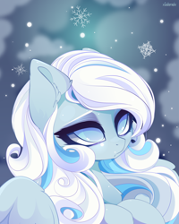 Size: 4000x5000 | Tagged: safe, artist:xsatanielx, imported from derpibooru, oc, oc:snowdrop, pegasus, pony, female, rcf community, snow, wings