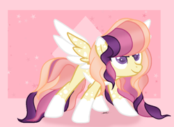 Size: 778x568 | Tagged: safe, artist:stelladiamond, imported from derpibooru, oc, oc only, oc:crystal nova, pegasus, pony, female, mare, solo, two toned wings, wings