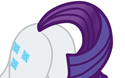 Size: 1194x747 | Tagged: safe, alternate version, artist:gmaplay, imported from derpibooru, rarity, pony, unicorn, alternate character, ass, butt, butt only, face down ass up, plot, rearity, simple background, solo, transparent background