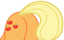 Size: 1194x747 | Tagged: safe, alternate version, artist:gmaplay, imported from derpibooru, applejack, earth pony, pony, alternate character, applebutt, ass, butt, butt only, face down ass up, plot, simple background, solo, transparent background