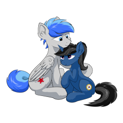 Size: 9000x9000 | Tagged: safe, artist:news_2333, derpibooru exclusive, imported from derpibooru, oc, oc only, oc:news, pegasus, pony, unicorn, derpibooru community collaboration, 2021 community collab, chest fluff, ear fluff, female, fluffy, male, mare, shipping, simple background, stallion, transparent background