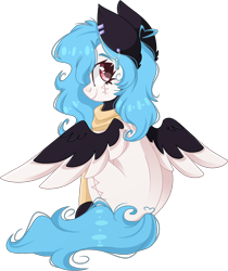 Size: 1662x1980 | Tagged: safe, artist:cinnamontee, imported from derpibooru, oc, oc only, oc:beatz, pegasus, pony, female, mare, simple background, solo, transparent background, two toned wings, wings