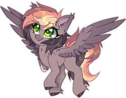 Size: 2865x2244 | Tagged: safe, artist:_spacemonkeyz_, imported from derpibooru, oc, oc only, oc:dawnstar, pegasus, pony, amputee, scar, simple background, solo, transparent background