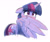 Size: 1506x1265 | Tagged: artist needed, source needed, safe, twilight sparkle, alicorn, pony, blushing, female, horn, mare, simple background, solo, twilight sparkle (alicorn), white background, wings