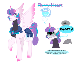 Size: 2411x2045 | Tagged: safe, artist:aztrial, imported from derpibooru, princess flurry heart, alicorn, pony, armor, long neck, older, older flurry heart, solo, tsundere