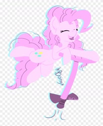 Size: 840x1030 | Tagged: artist needed, safe, artist:allyclaw, imported from derpibooru, pinkie pie, pony, onomatopoeia, pogo stick, solo, sound effects