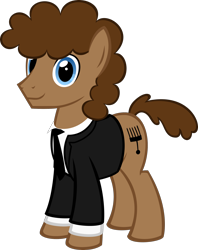 Size: 1582x2001 | Tagged: safe, artist:stellardust, derpibooru exclusive, imported from derpibooru, oc, oc only, oc:strong runner, earth pony, pony, derpibooru community collaboration, 2021 community collab, clothes, male, simple background, smiling, solo, stallion, standing, suit, transparent background