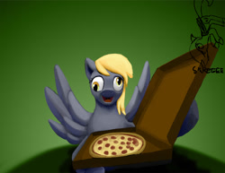 Size: 1280x989 | Tagged: safe, artist:warskunk, imported from derpibooru, derpy hooves, cheese pizza, food, pizza, pizza box