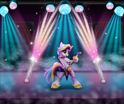 Size: 5474x4600 | Tagged: safe, artist:feneksia, imported from derpibooru, oc, oc only, oc:rocket pop, earth pony, female, fireworks, guitar, musical instrument, performance, show, stage, standing