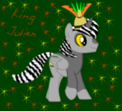 Size: 766x700 | Tagged: safe, artist:queen-of-the-fossas, imported from derpibooru, alicorn, pony, crossover, dreamworks, king julien, lemur pony, madagascar (dreamworks), ponified, solo, the penguins of madagascar