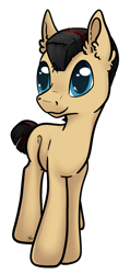 Size: 659x1380 | Tagged: safe, artist:safizejaart, imported from derpibooru, oc, oc only, oc:rybik, earth pony, earth pony oc, simple background, smiling, transparent background